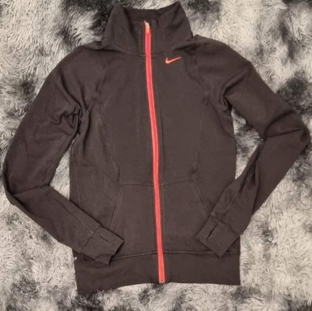Nike Dri Fit Jacket Women's Size XS Full Zip Black